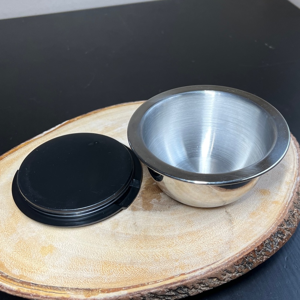 Wolfgang Puck Stainless Steel 1 QT Mixing Serving Bowl & Lid 5” Food Storage